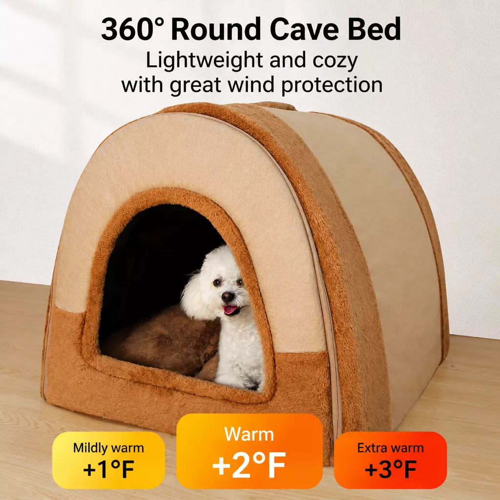 Fold-Flat Plush Pet House — design and construction details