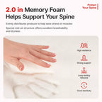 Foam insert texture and cushioning illustration