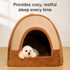 Fold-Flat Plush Pet House — design and construction details