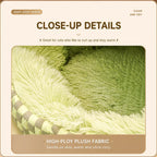 Semi-Enclosed Plush Pet Bed