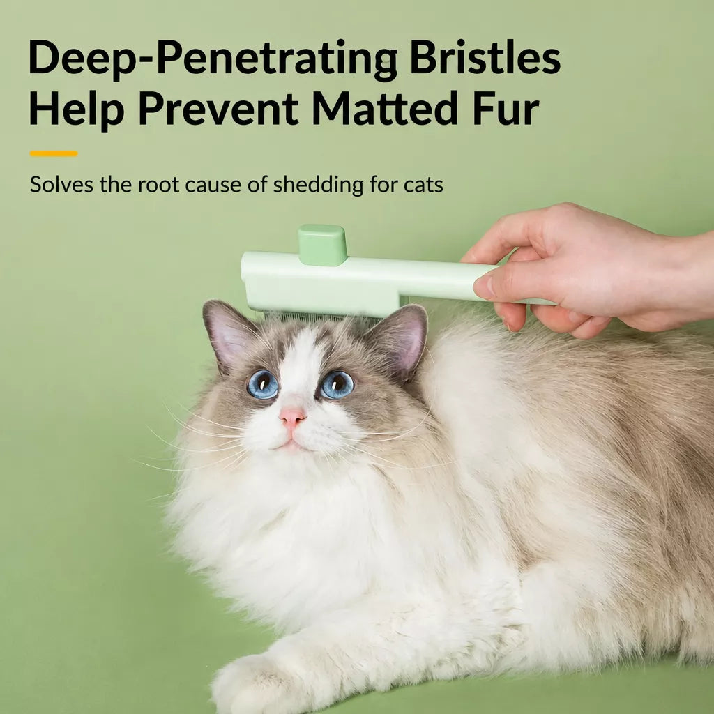 Self-Cleaning Pet Grooming Comb for Cats and Dogs