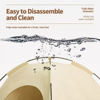 Disassembled washable pet tent fabric