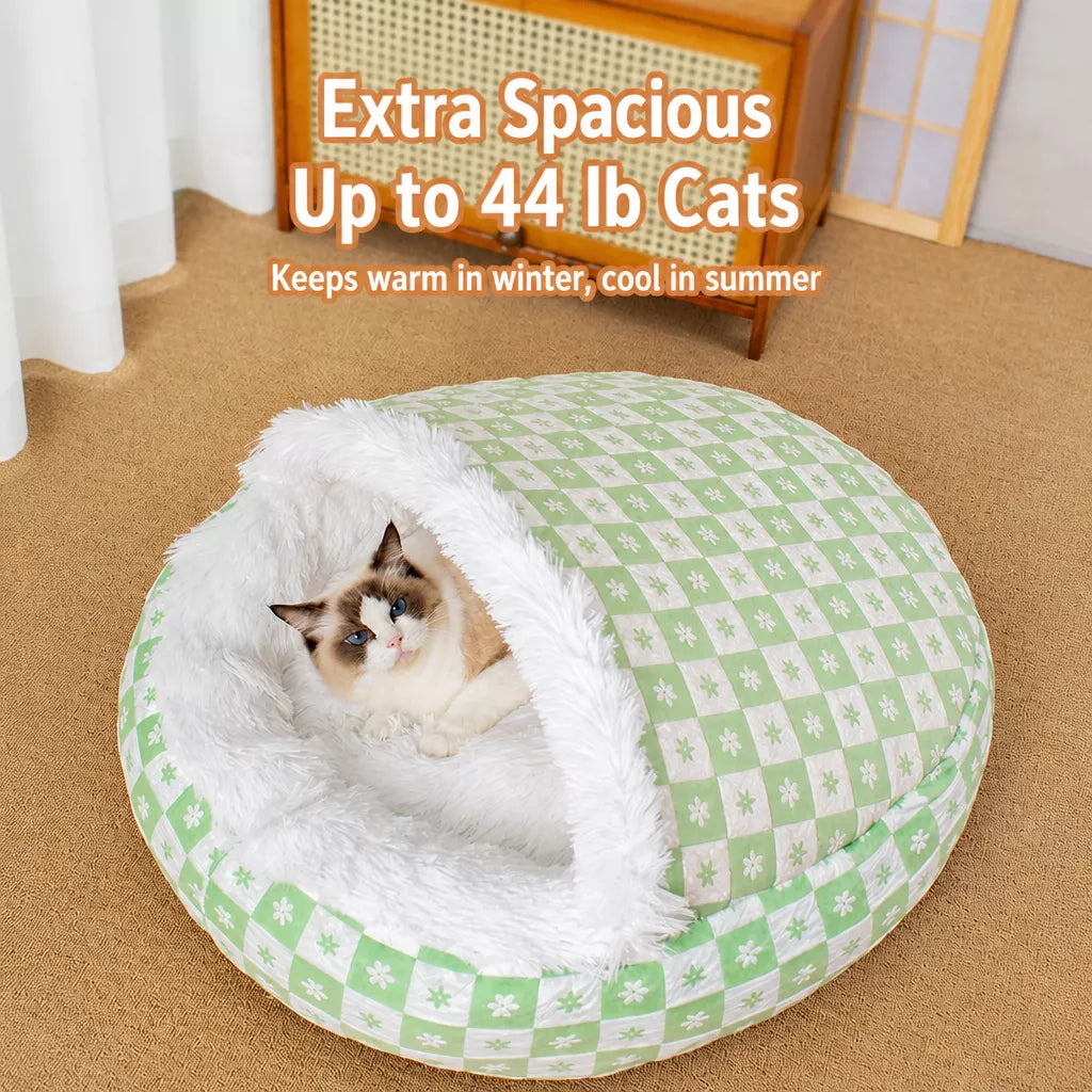 Plush Shell Cave Bed for Cats and Small Dogs - product detail