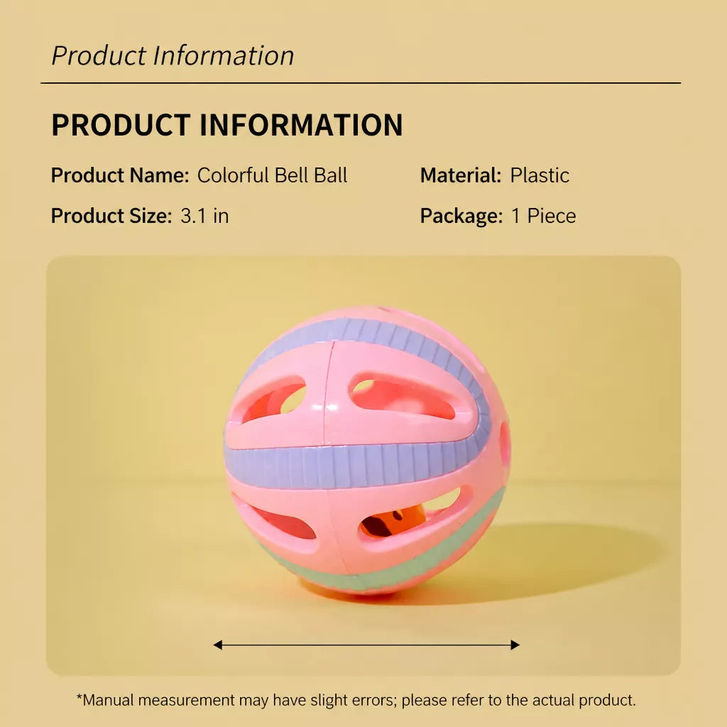 Silicone Cat Bell Ball Toy