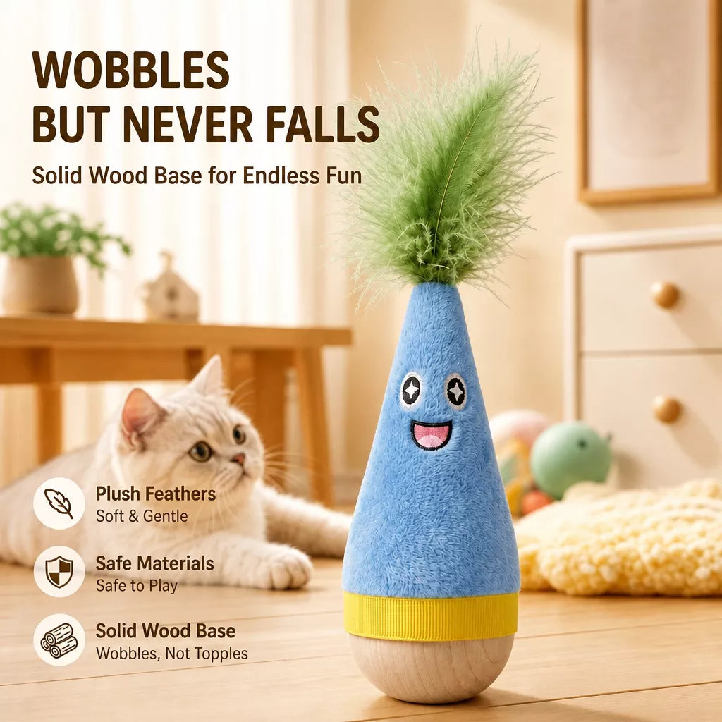 Self-Righting Foam Toy for Cats and Dogs