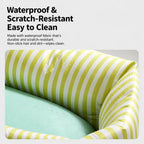 Striped Pet Car Bed — design and construction details