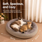 Oval Plush Bolster Pet Bed — design and construction details