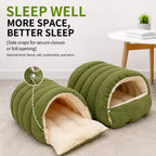Semi-Enclosed Cat & Dog Bed with Removable Washable Cover