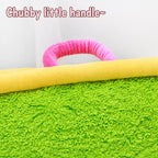 Color-Block Plush Pet Mat — design and construction details