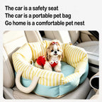 Striped Pet Car Bed — design and construction details