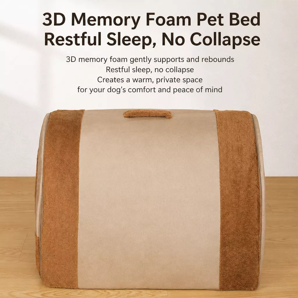 Fold-Flat Plush Pet House — design and construction details