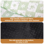 Textured non-slip underside of the plush shell pet bed