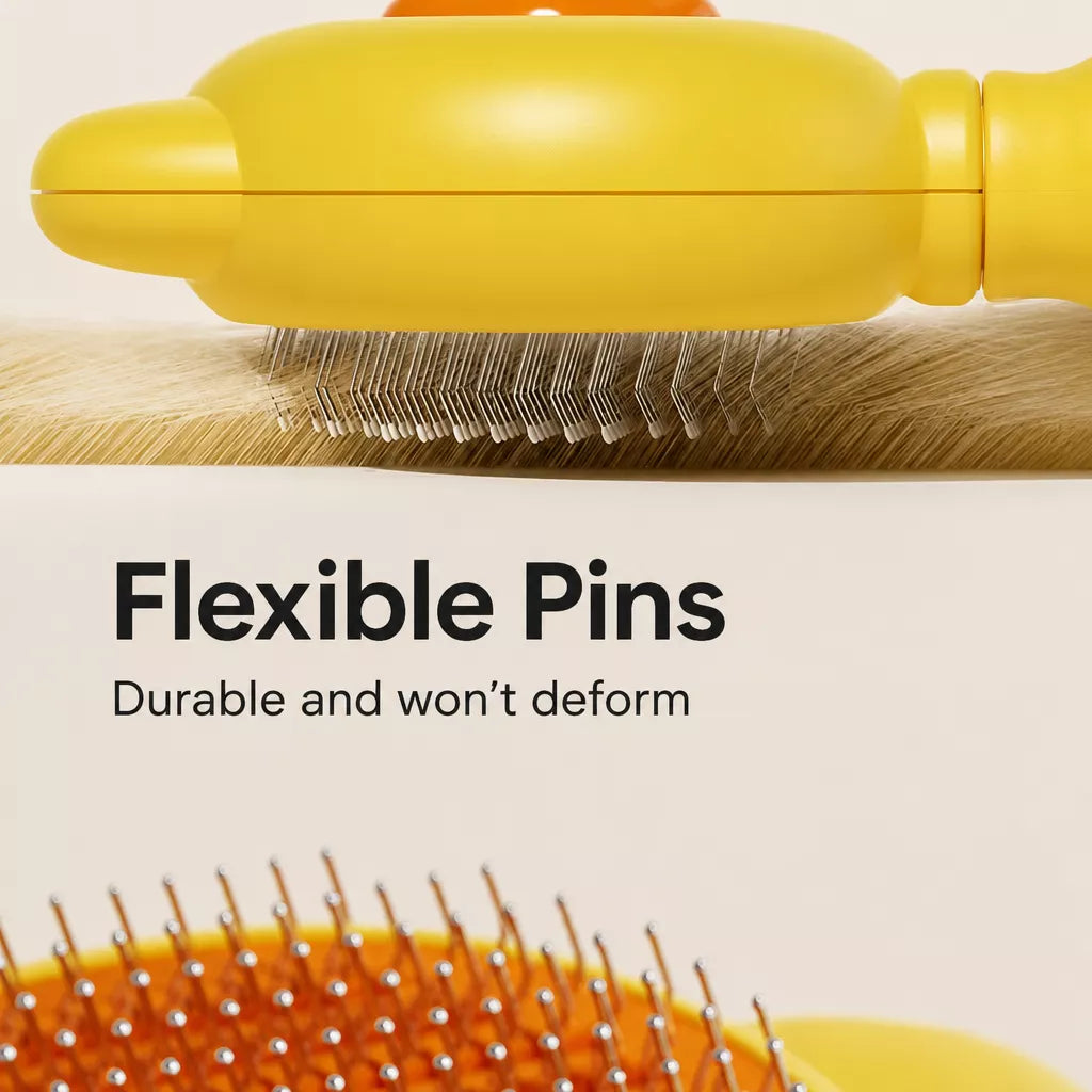 Long-Hair Pet Pin Brush for Cats and Dogs