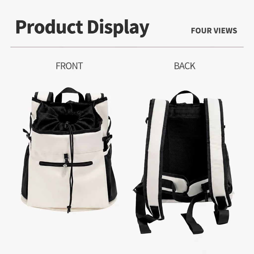 Mesh Front and Back Pet Carrier with Supportive Base - product detail