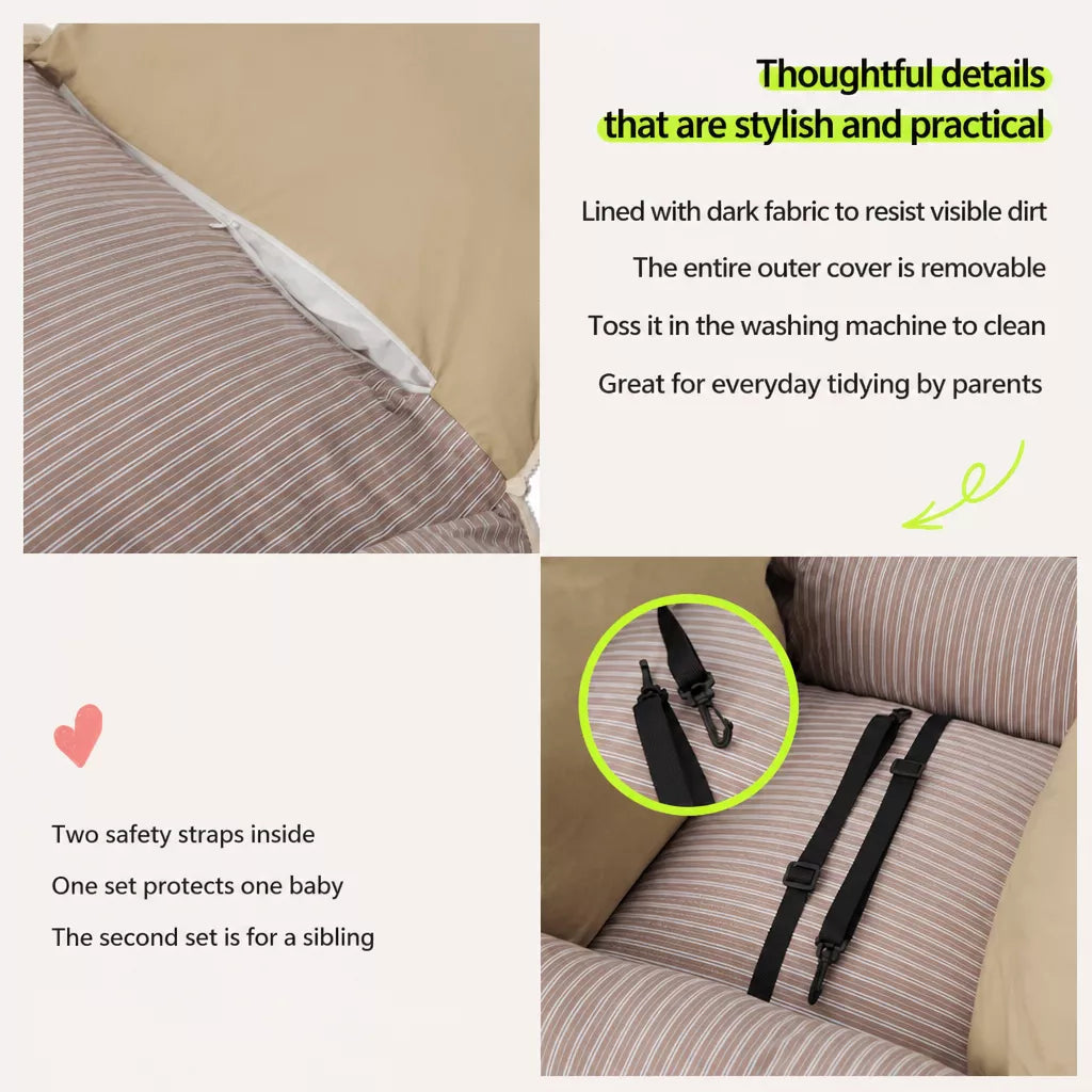 Removable outer cover and tether straps