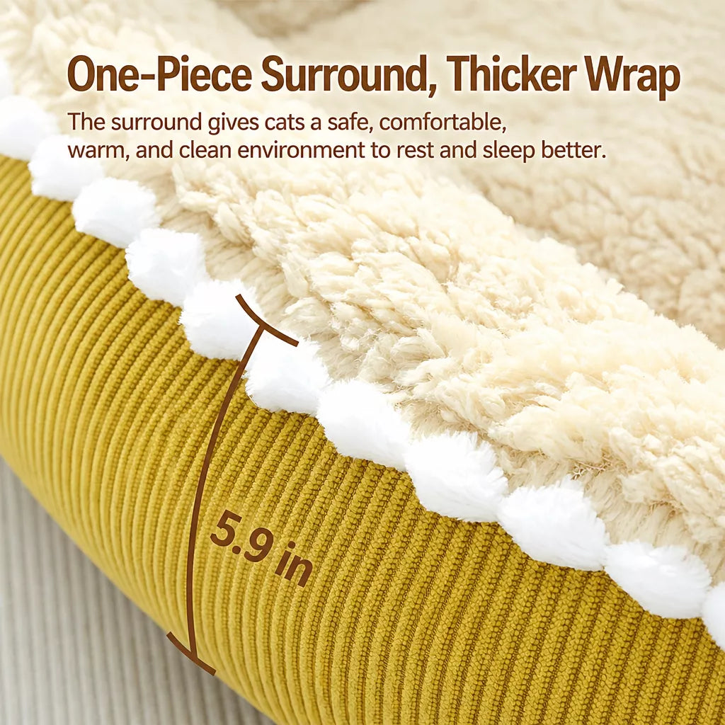 Corduroy Bolster Pet Bed — design and construction details