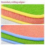 Color-Block Plush Pet Mat — design and construction details