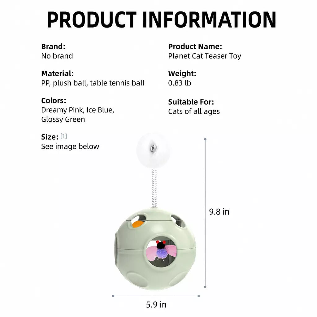 5-in-1 Planet Tumbler Cat Toy