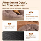 Oval Plush Bolster Pet Bed — design and construction details