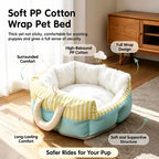 Striped Pet Car Bed — design and construction details