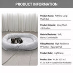 Giant Plush Bolster Dog Bed — design and construction details