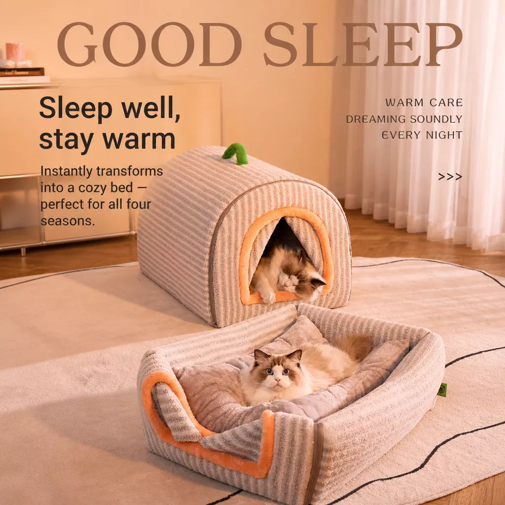 Enclosed Plush Pet House — design and construction details