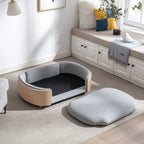 Pet sofa with cushion removed