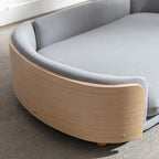 Curved wood frame detail