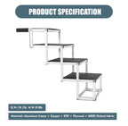 Foldable dog stairs construction and material details