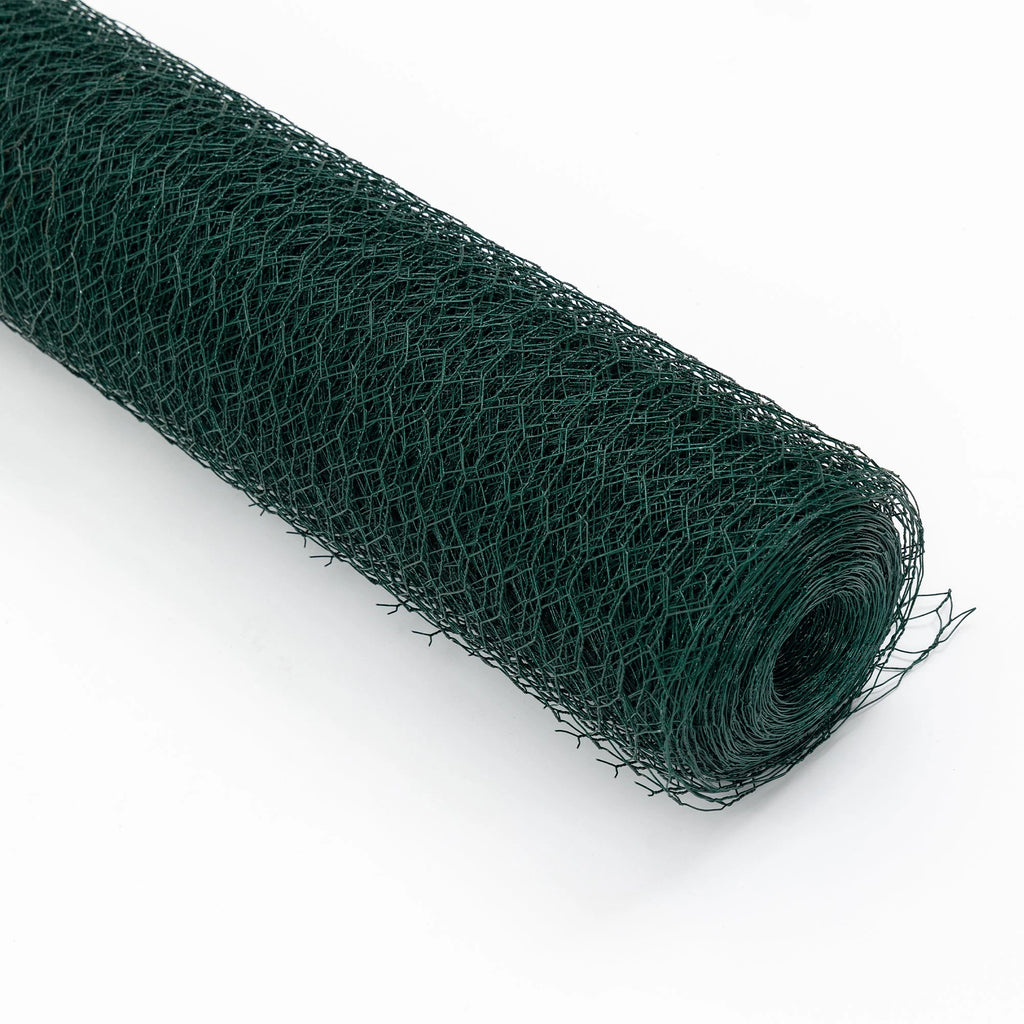 Green Coated Chicken Wire Roll 196.85 ft — green coated wire roll