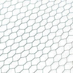 Green Coated Chicken Wire Roll 196.85 ft — hexagonal mesh close-up