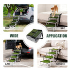 Foldable dog stairs for SUVs beds cars and couches