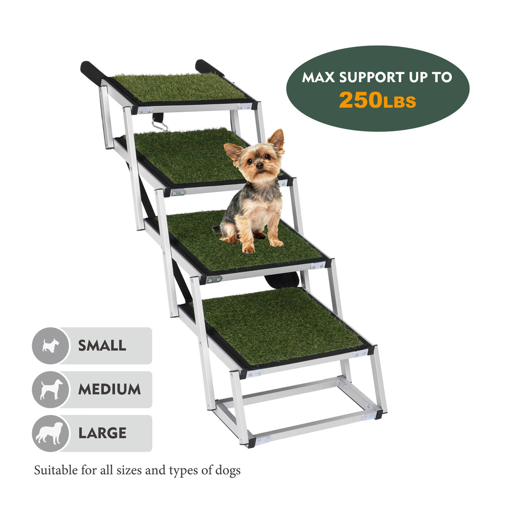 Four-step dog stairs for small medium and large dogs