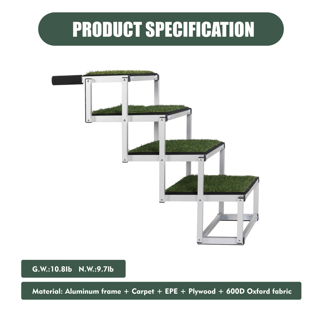 Foldable aluminum dog car stair specifications