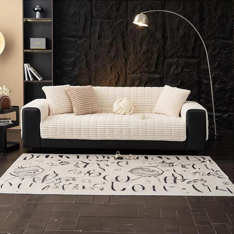 Fleece Non-Slip Sectional Couch Cover for Pets gsft-9005 Secondary image