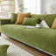 Green Chenille couch cover variant