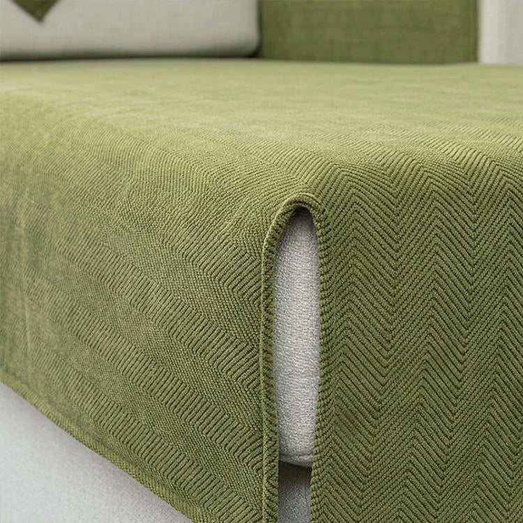 Chenille couch cover product view 1