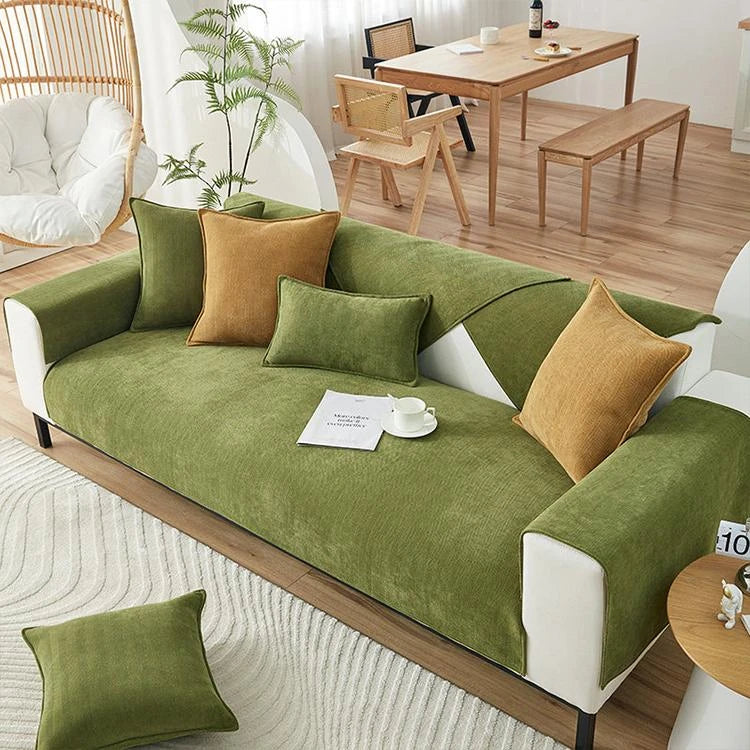 Chenille couch cover product view 3