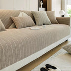 Coffee Chenille couch cover variant