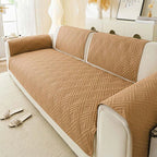 Camel Brushed Fabric couch cover variant