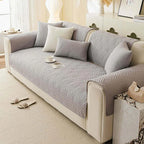 Gray Brushed Fabric couch cover variant