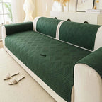 Green Brushed Fabric couch cover variant