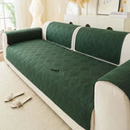 Green Brushed Fabric couch cover variant