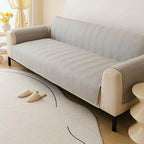Light gray Brushed Fabric couch cover variant