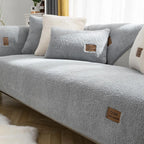 Faux Sherpa couch cover product view 1