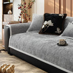 Gray Chenille couch cover variant