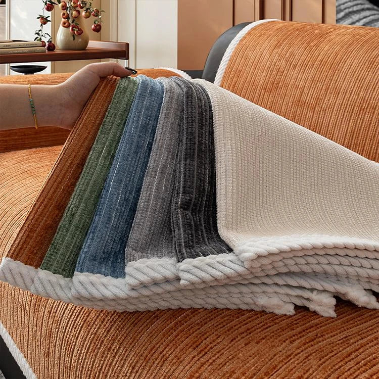 Chenille couch cover product view 4