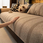 Faux Linen couch cover product view 4