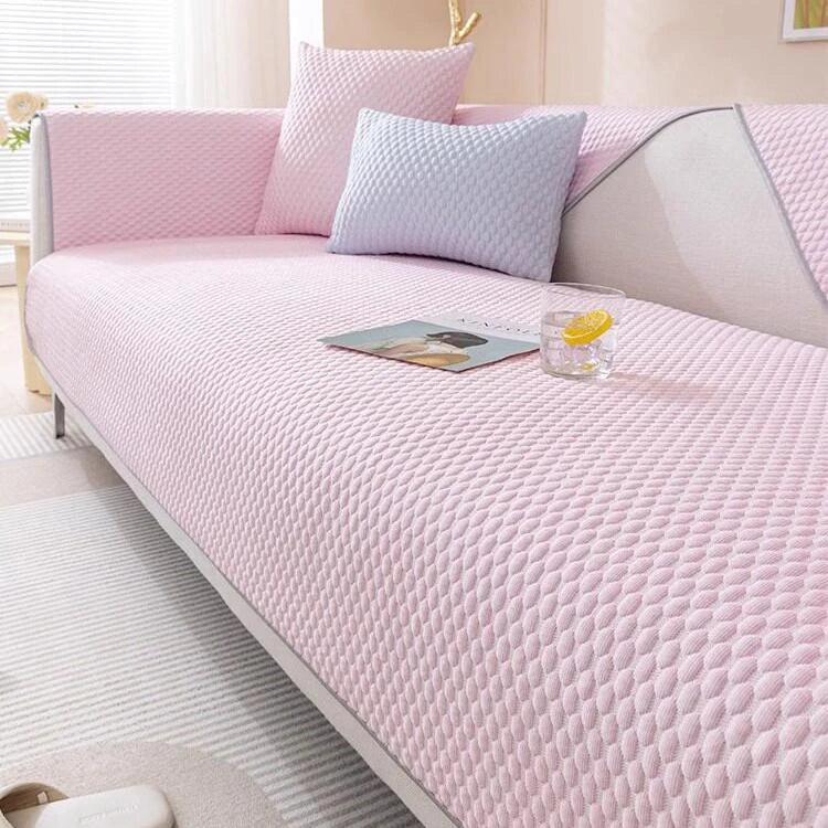 Pink Ice Silk couch cover variant