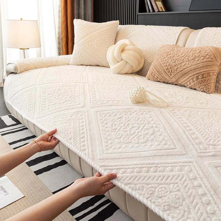 Plush couch cover product view 1 Main image